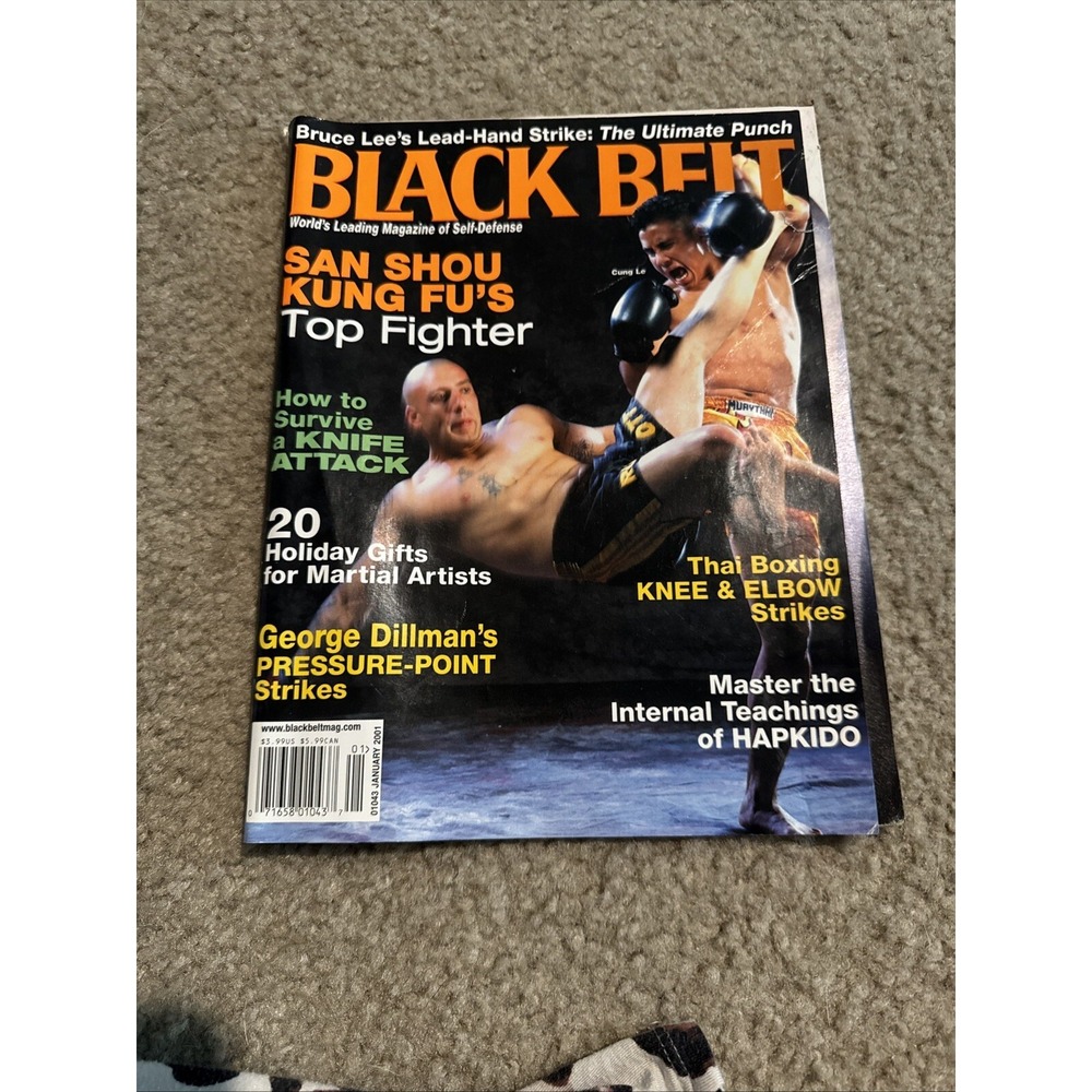 Black Belt Martial Arts Magazine Cung Le January 2001 Bjj MMA‎ UFC